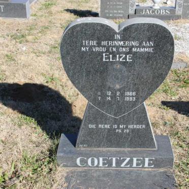 COETZEE Elize 1966-1993