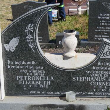 CRONJE Stephanus Johannes Corneluis 1940-2000 &amp; Petronella Elizabeth 1942-
