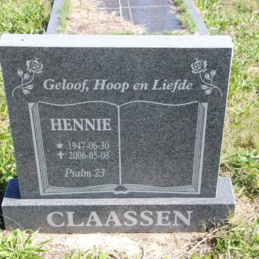 CLAASSEN Hennie 1947-2006