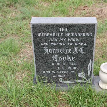 COOKE Hannetjie J.C. 1934-1996