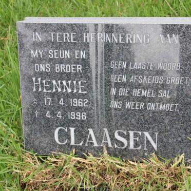 CLAASEN Hennie 1962-1996
