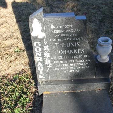 CONRADIE Theunis Johannes 1956-1980
