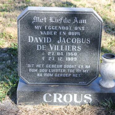 CROUS David Jacobus de Villiers 1950-1999