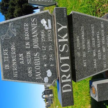 DROTSKY Jacobus Johannes 1966-1993
