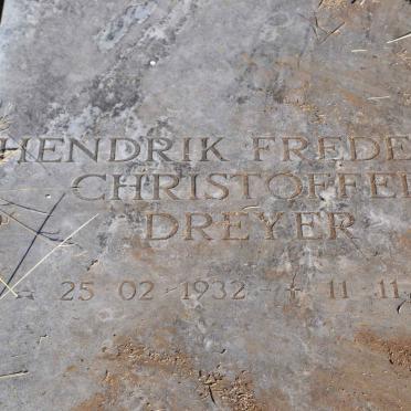 DREYER Hendrik Frederik Christoffel 1932-1981