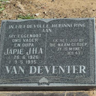 DEVENTER J.H.A., van 1926-1995