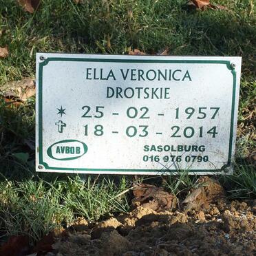 DROTSKIE Ella Veronica 1957-2014