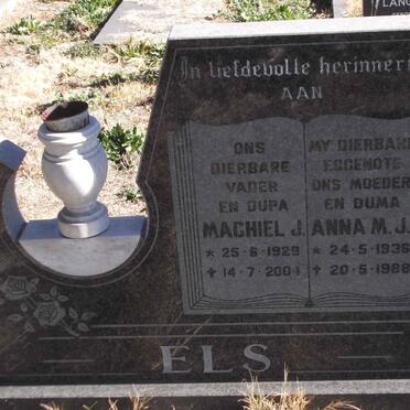 ELS Machiel J. 1929-2004 &amp; Anna M.J. 1936-1988