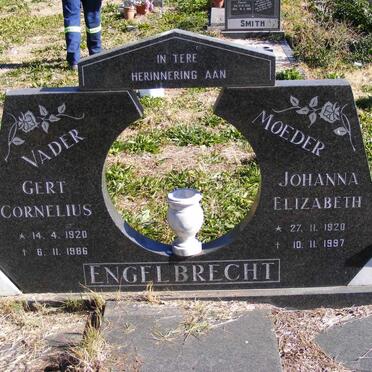 ENGELBRECHT Gert Cornelius 1920-1986 &amp; Johanna Elizabeth 1920-1997 