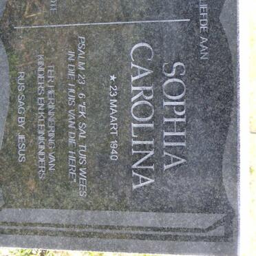 ERWEE Andries Louis 1939-2002 &amp; Sophia Carolina 1940-