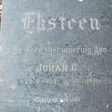 EKSTEEN Johan C. 1909-1971