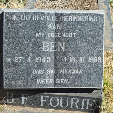 FOURIE B.F. 1943-1989