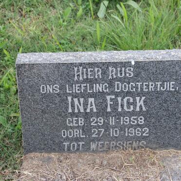 FICK Ina 1958-1962