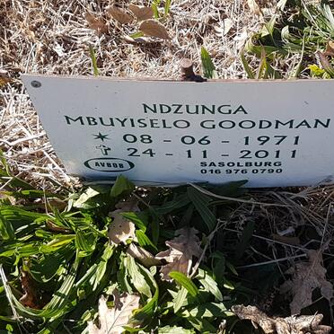 GOODMAN Ndzunga Mbuyiselo 1971-2011