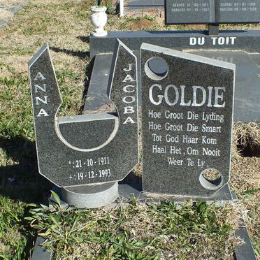 GOLDIE Anna Jacoba 1911-1993