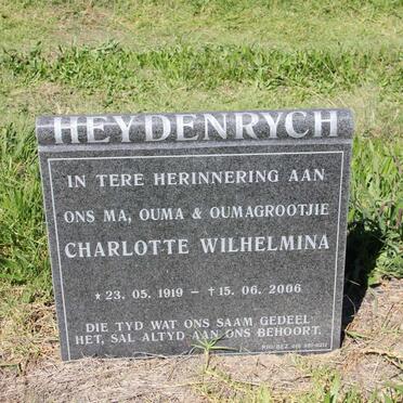 HEYDENRYCH Charlotte Wilhelmina 1919-2006