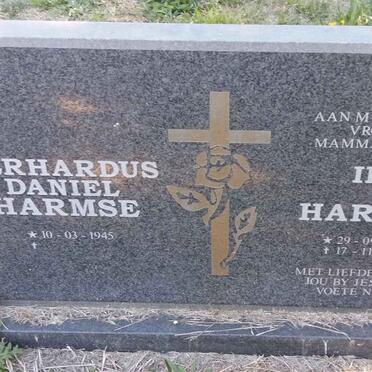 HARMSE Gerhardus Daniel 1945- &amp; Ida 1947-2007