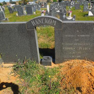 HANEKOM Andries Petrus 1941-1990