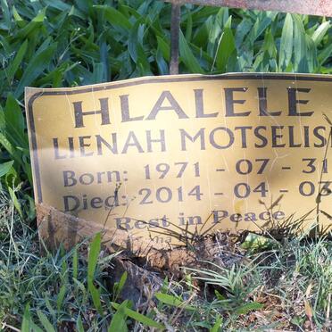 HLALELE Lienah Motselisi 1971-2014