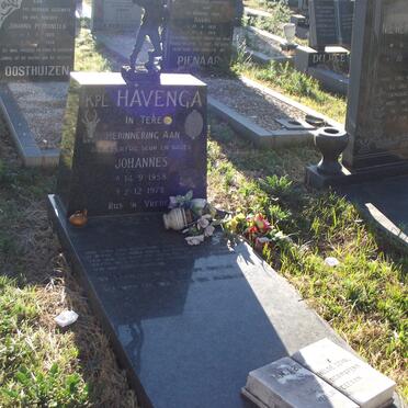 HAVENGA Johannes 1958-1978