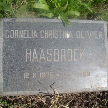 HAASBROEK Cornelia Christina Olivier 1875-1969