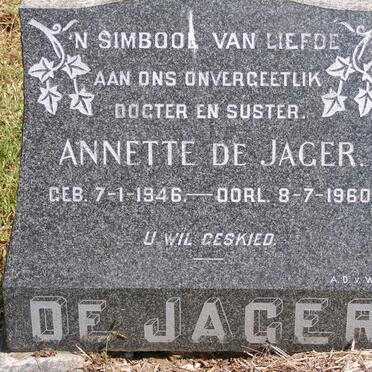 JAGER Annette, de 1946-1960