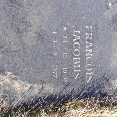 JOUBERT Francois Jacobus 1940-1977 &amp; Jacomina Christina Jacoba 1941-
