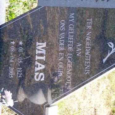 JAARSVELD Mias, van 1925-2005 &amp; Bettie 1925-2010