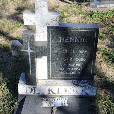 KLERK L.H.C., de 1958-2000