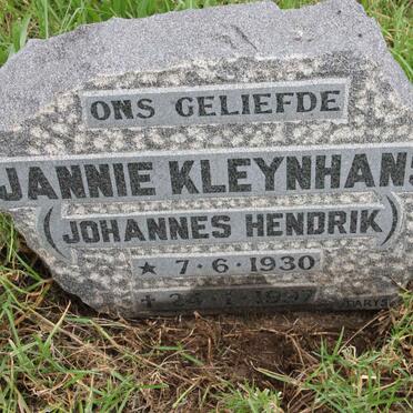 KLEYNHANS Johannes Hendrik 1930-1997