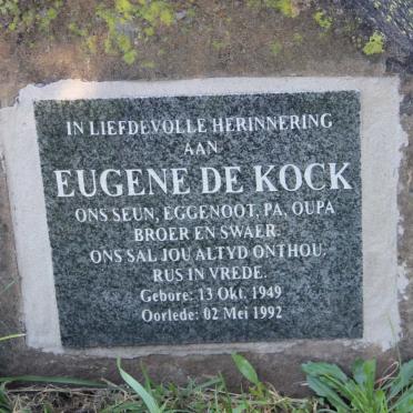 KOCK Eugene, de 1949-1992