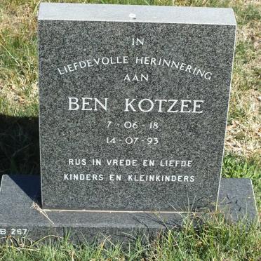 KOTZEE Ben 1918-1993