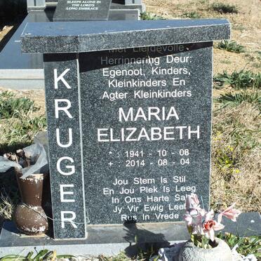 KRUGER Maria Elizabeth 1941-2014