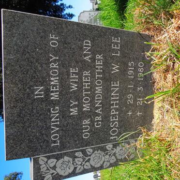 LEE Josephine W. 1915-1980