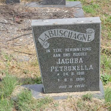 LABUSCHAGNE Jacoba Petronella 1901-1990