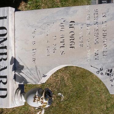 LOMBARD George Philippus 1944-1993