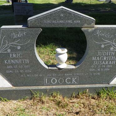 LOOCK Eric Kenneth 1921-1990 &amp; Judith Magritha Susarah 1922-1991