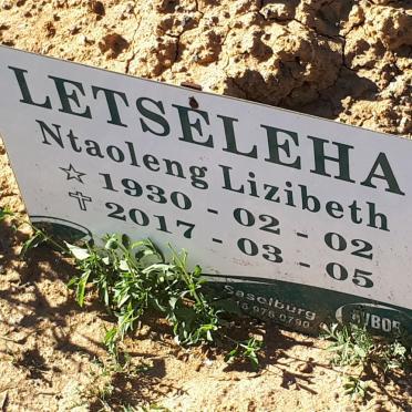 LETSELEHA Ntaoleng Lizibeth 1930-2017
