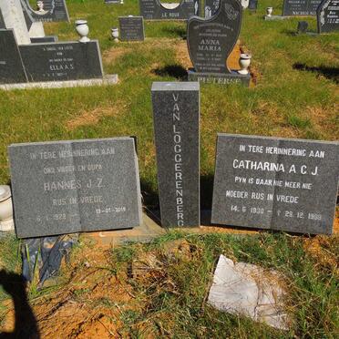 LOGGERENBERG Hannes J.Z., van 1929-201? &amp; Catharina A.C.J. 1930-1989