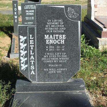 LETLATSA Maitse Enoch 1964-2012