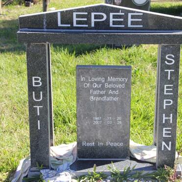 LEPEE Buti Stephen 1967-2007