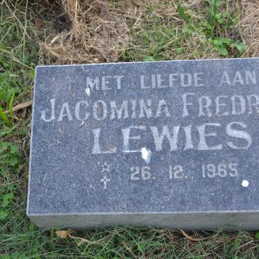 LEWIES Jacomina Fredrica 1965-1965