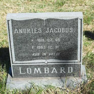 LOMBARD Andries Jacobus 1918-1983
