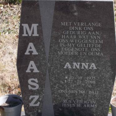 MAASZ Anna 1935-2008