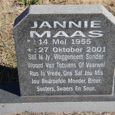 MAAS Jannie 1955-2001
