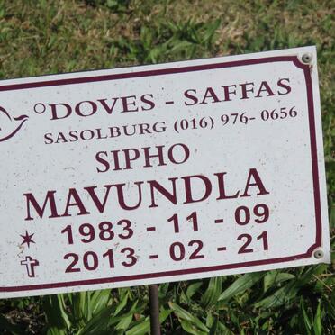 MAVUNDLA Sipho 1983-2013