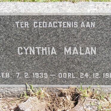 MALAN Cynthia 1939-1960