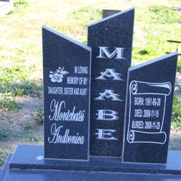MAABE Montebatsi Andbonica 1961-2008