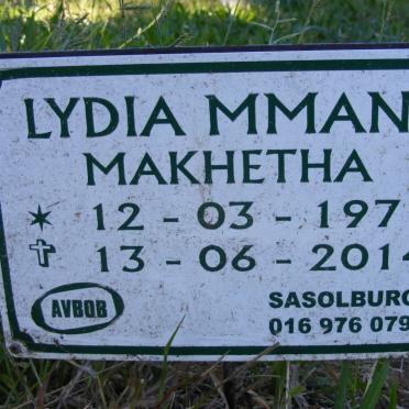 MAKHETHA Lydia Mmani 1971-2014