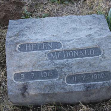 McDONALD Helen 1913-1980